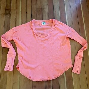 We the Free Coral long sleeve top